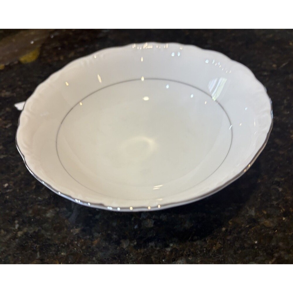 5 1/2" Fruit/Dessert (Sauce) Bowl With Platinum Trim by HARMONY HOUSE Nora #3857